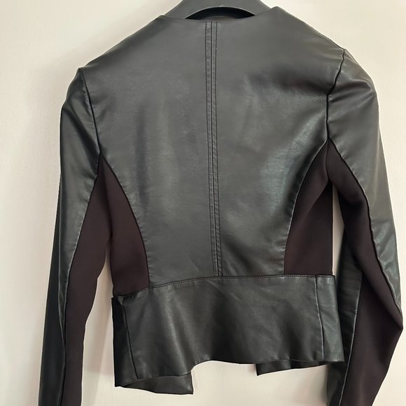 Dynamite Faux Leather Blazer - Picture 2 of 2